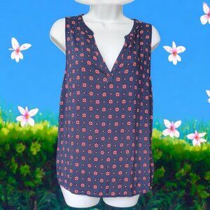 GAP SLEEVELESS, PRINTED BLOUSE - SIZE L